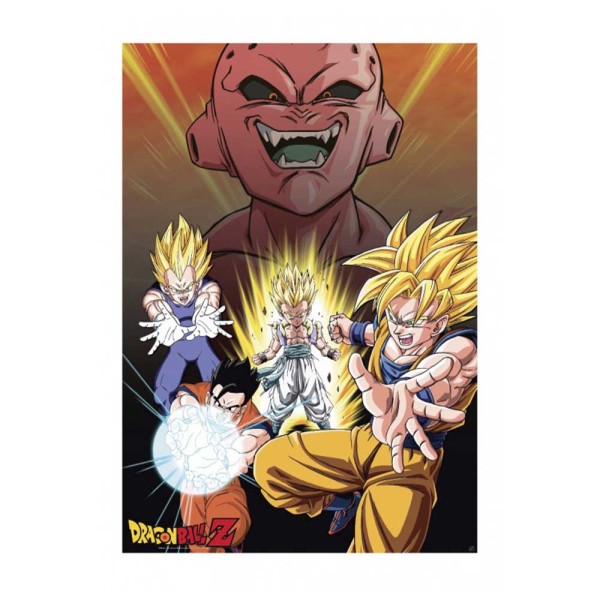 Dragon Ball Z Poster mit Buu vs. Saiyans Motiv | 91,5 x 61 cm