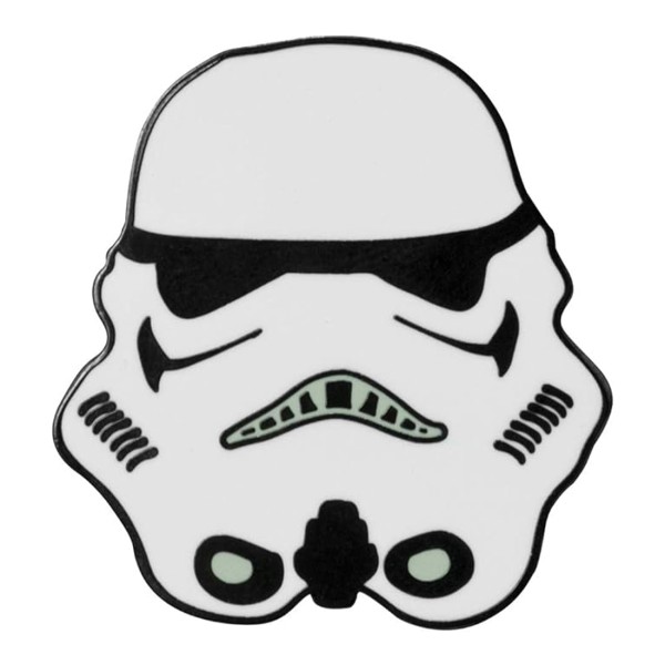 Star Wars Pin | Trooper Anstecker | Sturmtruppen Helm | Weiße Brosche aus Metall